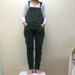 Olive green overalls